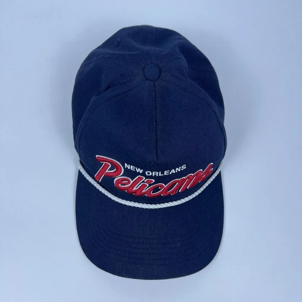‘47 Brand New Orleans Pelicans Men's Hat Rope Hitch Snapback Cap Navy Blue NBA